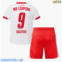 Camisa de time de futebol RB Leipzig Johan Bakayoko #9 Replicas 1º Equipamento Infantil 2025-26 Manga Curta (+ Calças curtas)